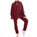 Conjunto de moletom - Vinho