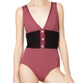 Collant Corset Vinho